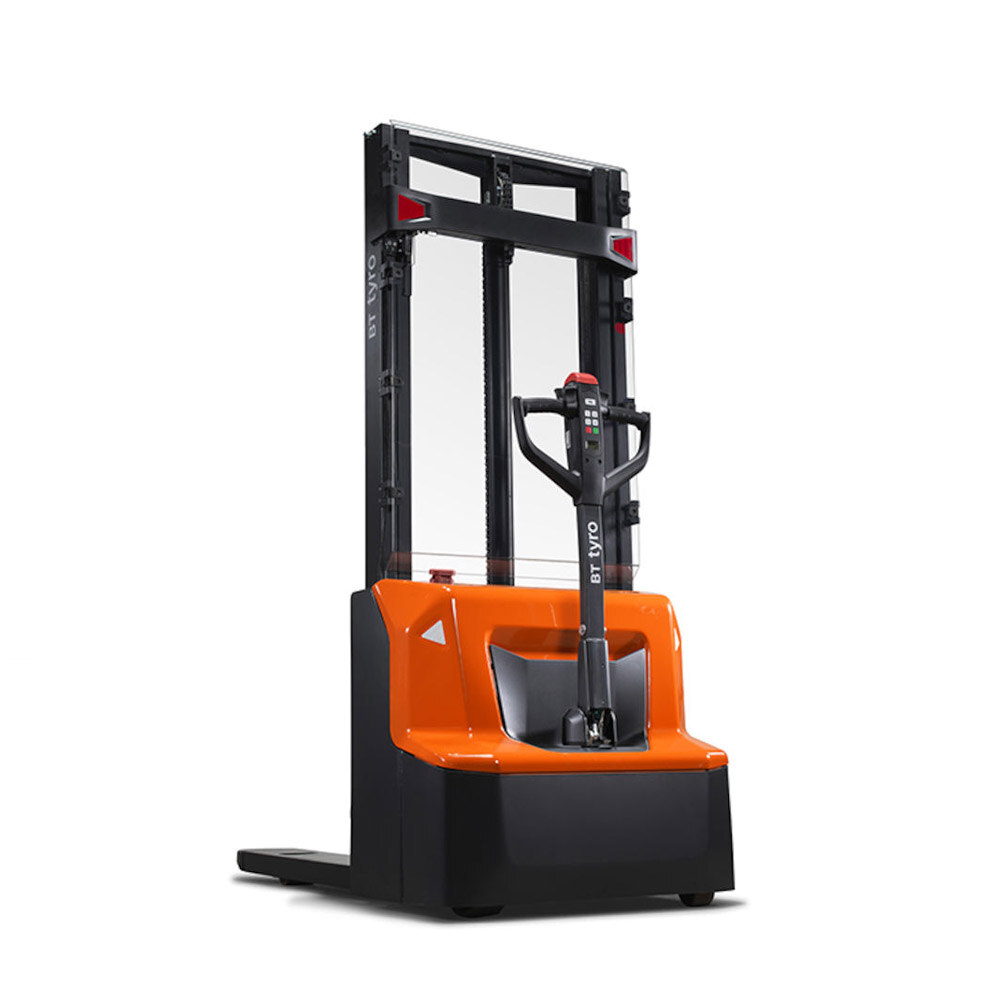 Elektro-Hochhubwagen Produktbild auf weißem Hintergrund