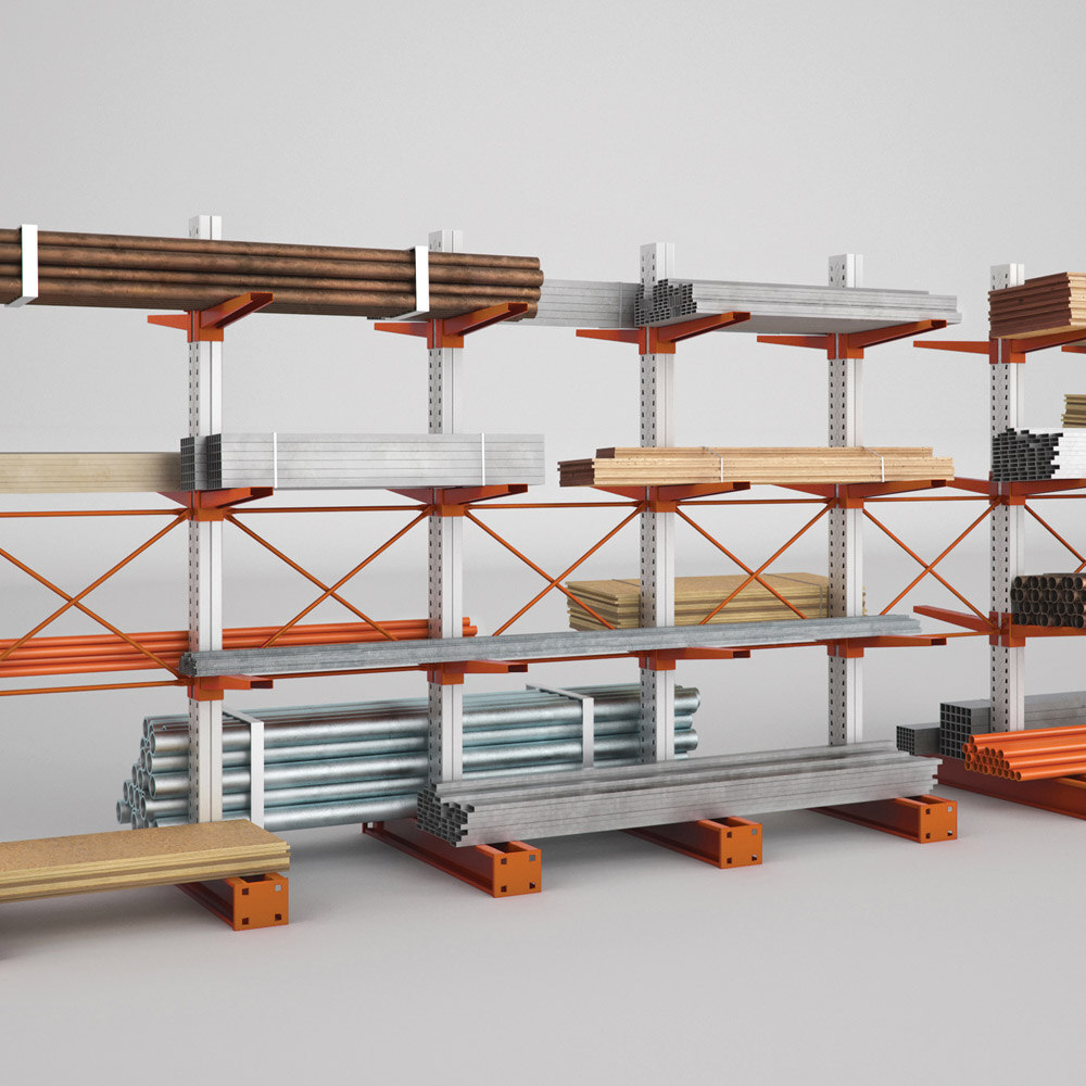 Regalanlagen Produktbild auf grauem Hintergrund