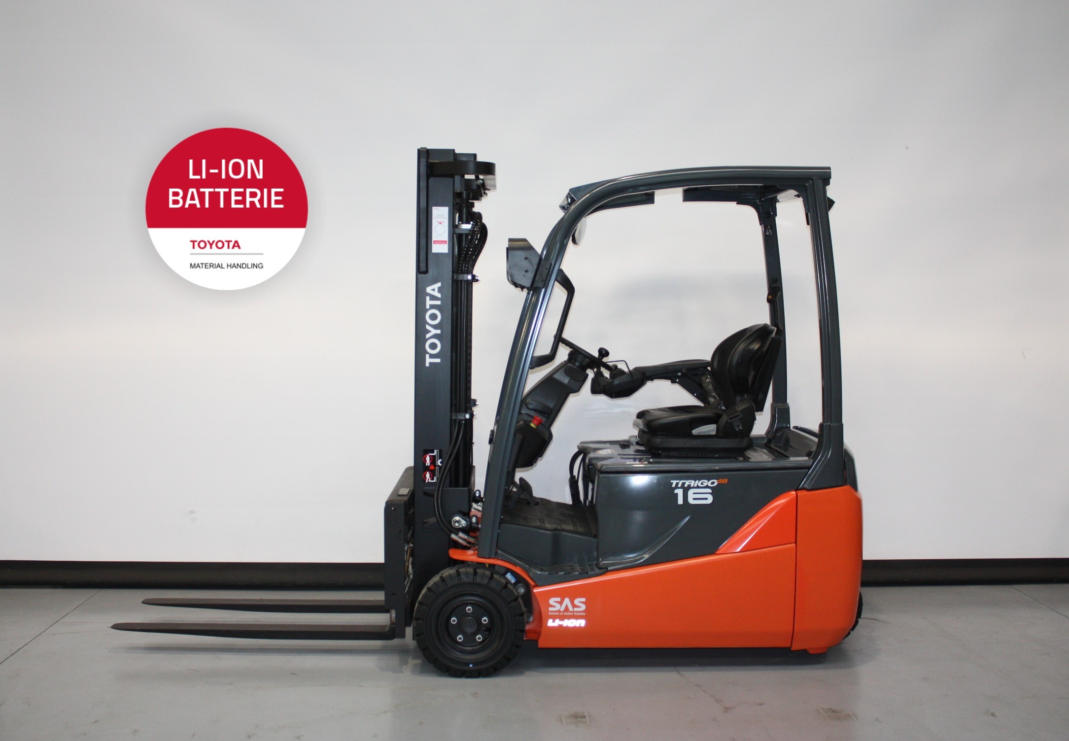 Elektro 3 Rad-Stapler Toyota 8FBE16T (BJ: 2020)
