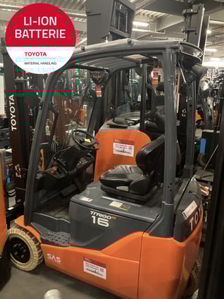 Elektro 3 Rad-Stapler Toyota 8FBEK16T (BJ: 2021)