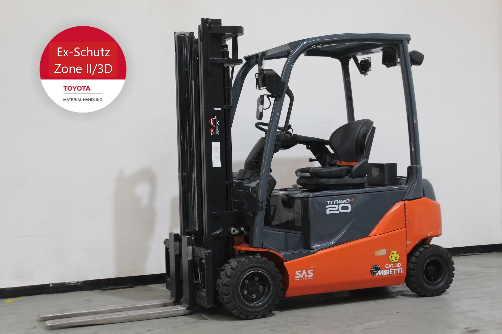 Elektro 4 Rad-Stapler Toyota 8FBM20T (BJ: 2021)